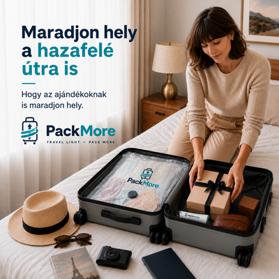 PackMore Travel Vacuum Szett - 15 db vákuumzsák + vezeték nélküli pumpa